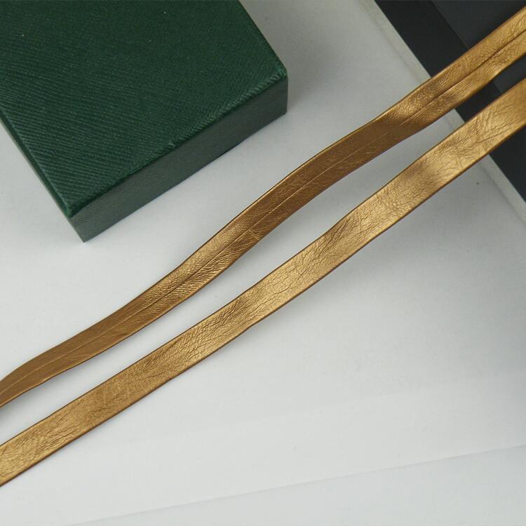 1 cm de color pu prensado banda de borde accesorios de prenda de vestir banda de borde textil decoración de cuero accesorios cuerda