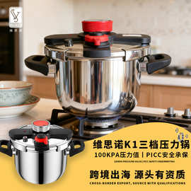 跨境出口锅具电饭煲大容量不锈钢家用高压锅亚马逊tiktok压力锅