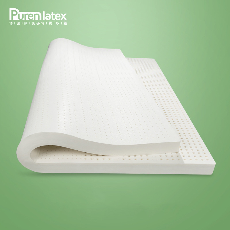 Thailand Natural Latex Mattress Single Dormitory Mattress Hotel Double Bed 10cm Flat Mattress Tatami Daifa