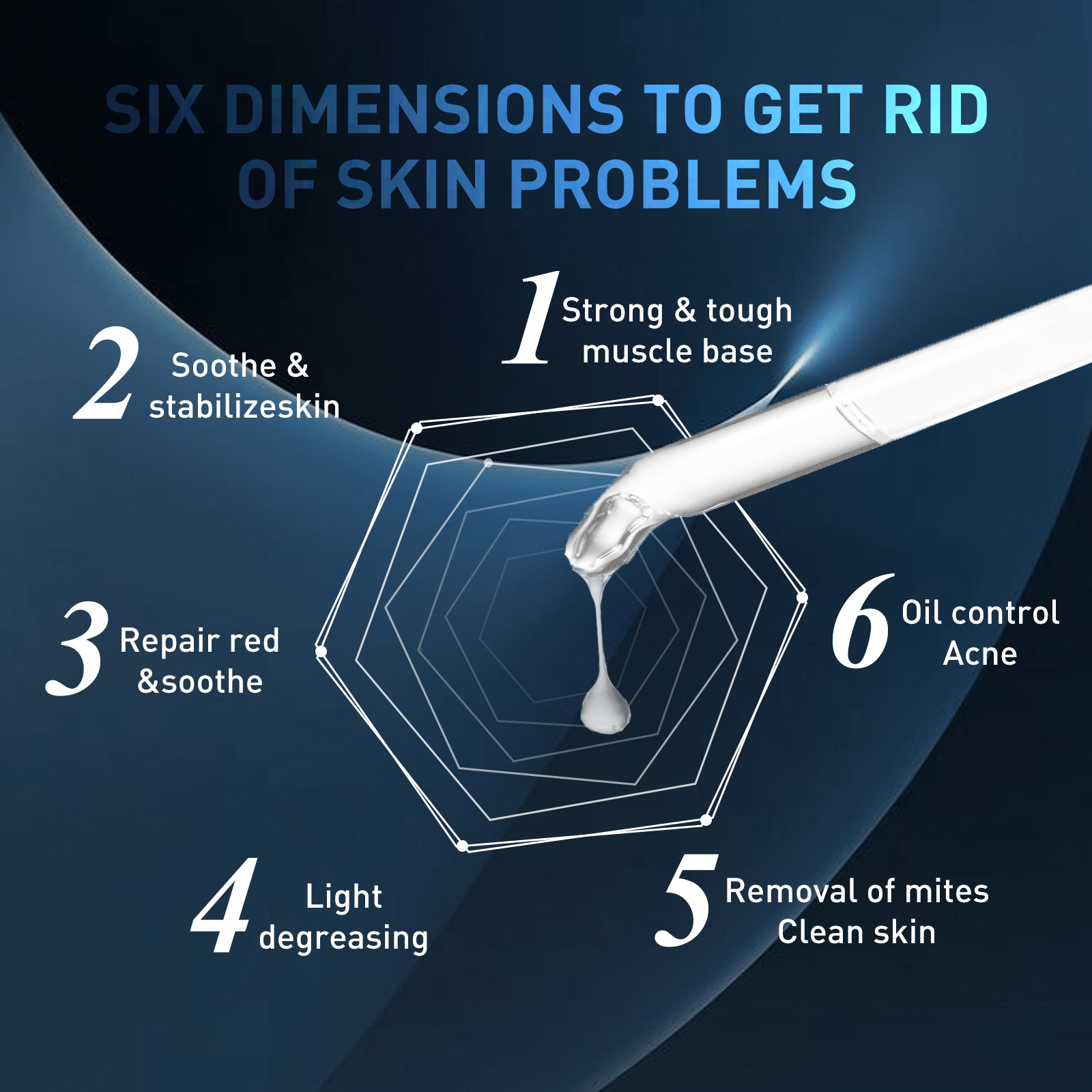 Essenza detergente per l'acne oligopeptidica da uomo: ottieni una pelle più chiara oggi stesso!_voghion.com