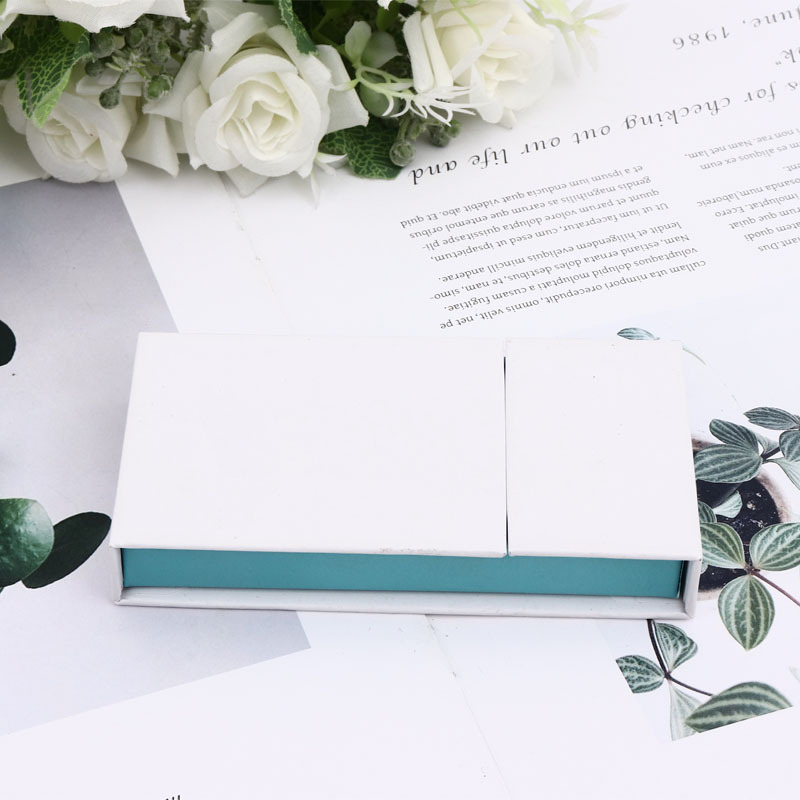 定制logo 睫毛盒 开窗长方盒带镜子眼睫毛包装盒