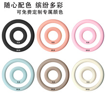 光面环形哑铃浸塑负重环练臂肌力量训练圈5-8-10LB彩色健身负重环