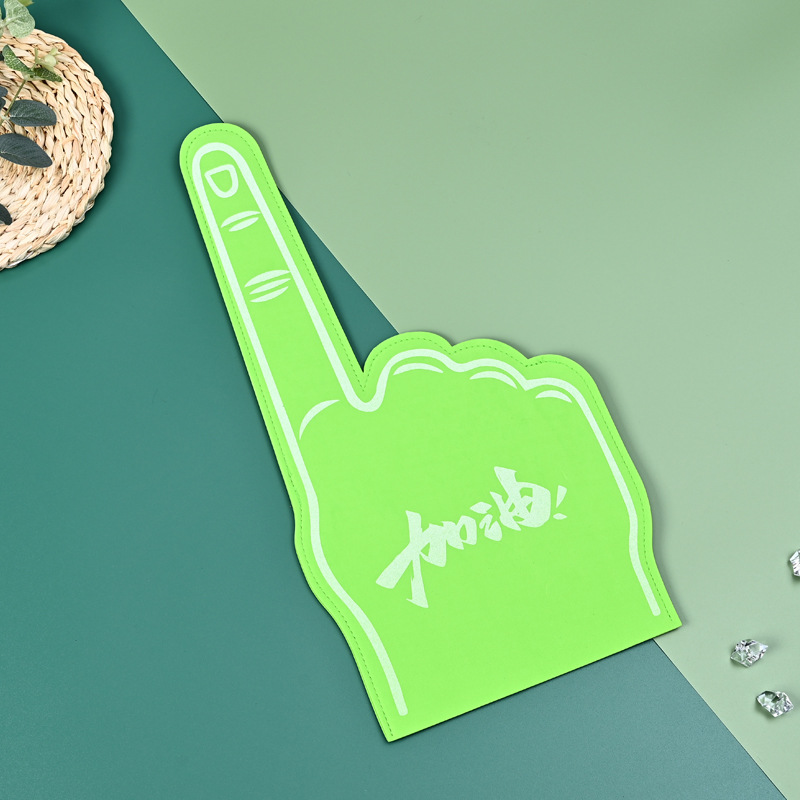 Suministro directo de fábrica Eva Palma porristas aplaudiendo mano alegría apoyos guantes de espuma guantes de dedo