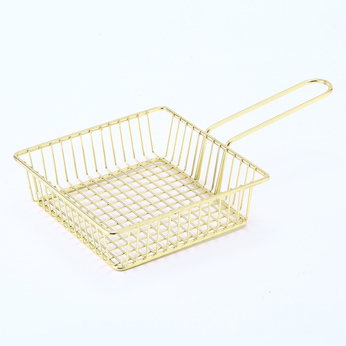 Square mini fry basket, restaurant fried chicken snack basket, American snack basket, creative French fries fry basket, French fries box