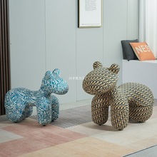 小马椅创意椅子Pony Chair儿童躺椅玩具座椅卡通动物凳造型休闲椅