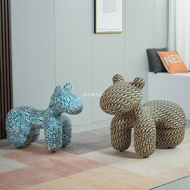 小马椅创意椅子Pony Chair儿童躺椅玩具座椅卡通动物凳造型休闲椅