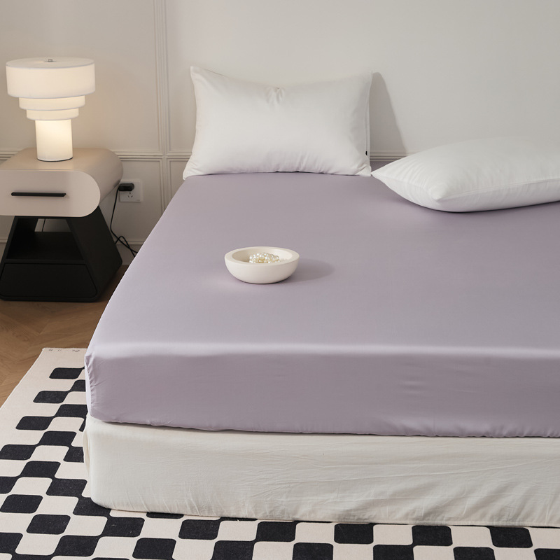 Cama simple de algodón largo de color sólido, cama de algodón