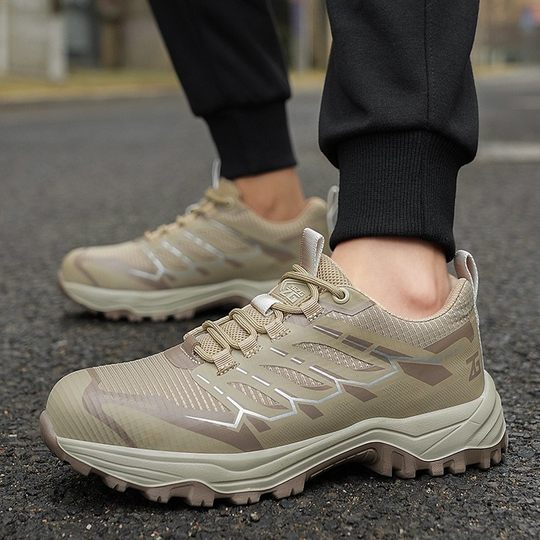 Meikeduo Summer Explosions Labor Protection Shoes Men's Smash-resistant Pin-resistant Flying Woven Ultra Light Breathable Long-standing Not Tired Work Shoes