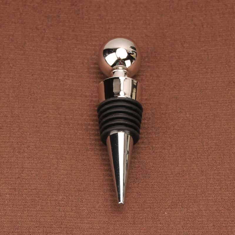 En forma de corazón tapón de vino de aleación de preservación de vino sellado tapón de botella transfronteriza Venta caliente conjunto de vino bar del hotel suministros de la boda