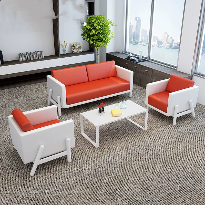 Centro comercial moderno y minimalista Clientes de negocios Salón de recepción Sala de exposiciones Sofá de oficina