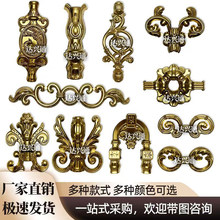 不锈钢门花装饰配件大全柱双圆花山羊角连心花穿方管欧式配件