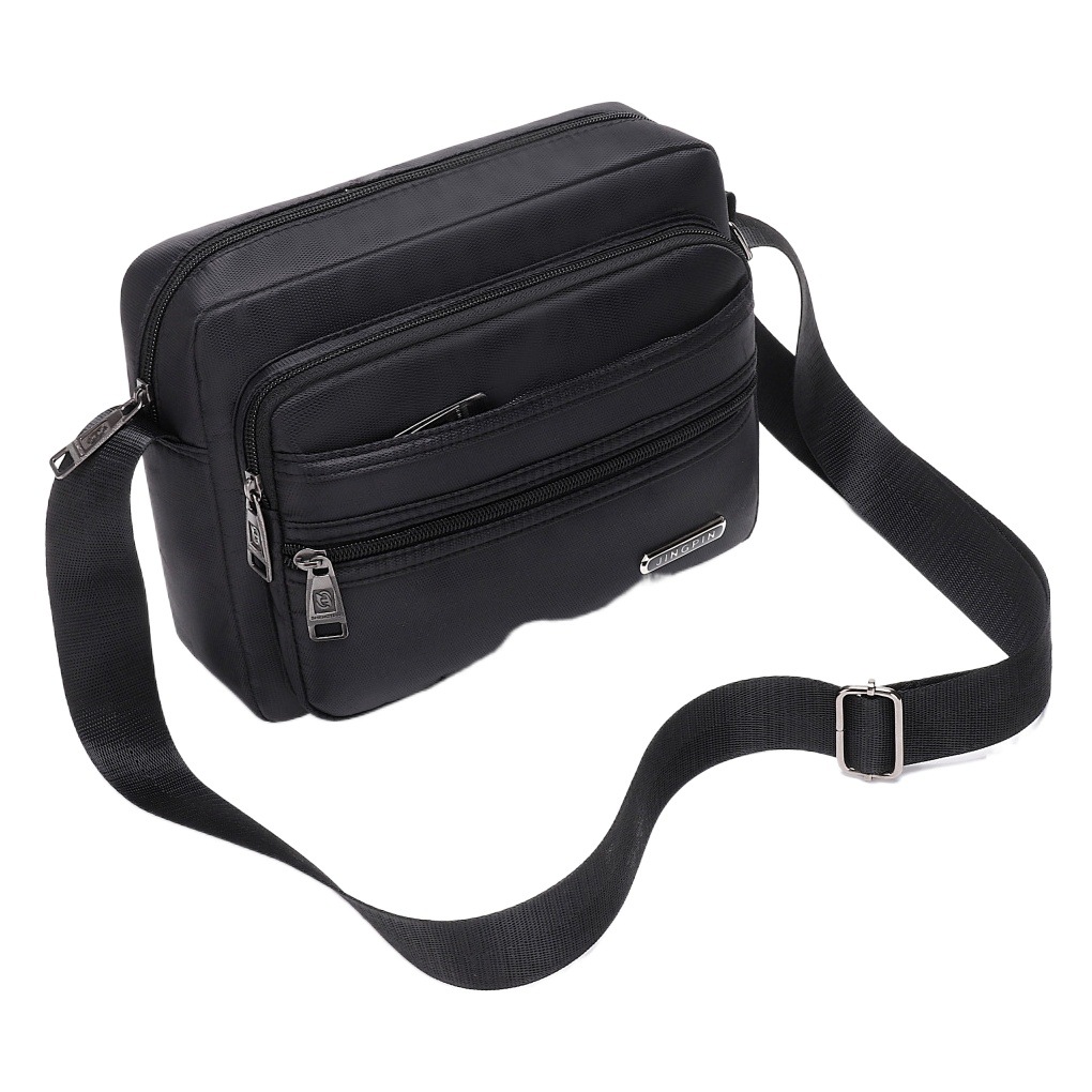 New Casual Shoulder Bag, Business Collection, Crossbody Bag, Men's and Women's Multi-Layer Cashier Bag, Casual Large-Capacity Travel Bag