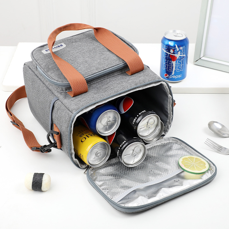 Bolsa de aislamiento de tela Oxford bolsa de almuerzo portátil bolsa de almuerzo bolsa de pícnic al aire libre bolsa de aislamiento de calor con arroz de gran capacidad