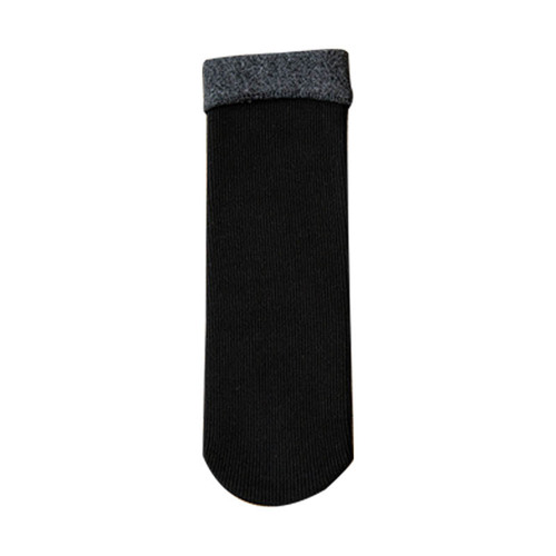 Factory direct sales cashmere snow socks for men and women in autumn and winter plus velvet thickened sleep warm cotton socks plush floor socks