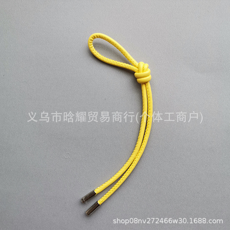 手工编织皮绳钥匙扣挂件箱包挂绳PU绳包包挂饰DIY仿皮手机壳挂绳|undefined