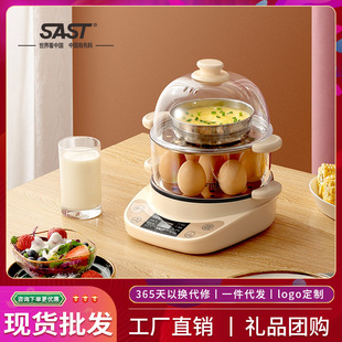 Customizable Drop-Shipping Sast Egg Cooker Reservation Automatic Power-Off Household Multi-Functional Mini Small Dormitory Breakfast Machine