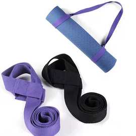瑜伽垫绑带背带 松紧捆绑束绳捆扎带 便携收纳束绳涤棉 瑜伽垫带