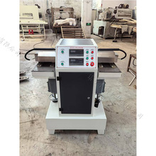 小型数控木线压花机 门板橱柜印花设备 各种木材双头自动烙花机