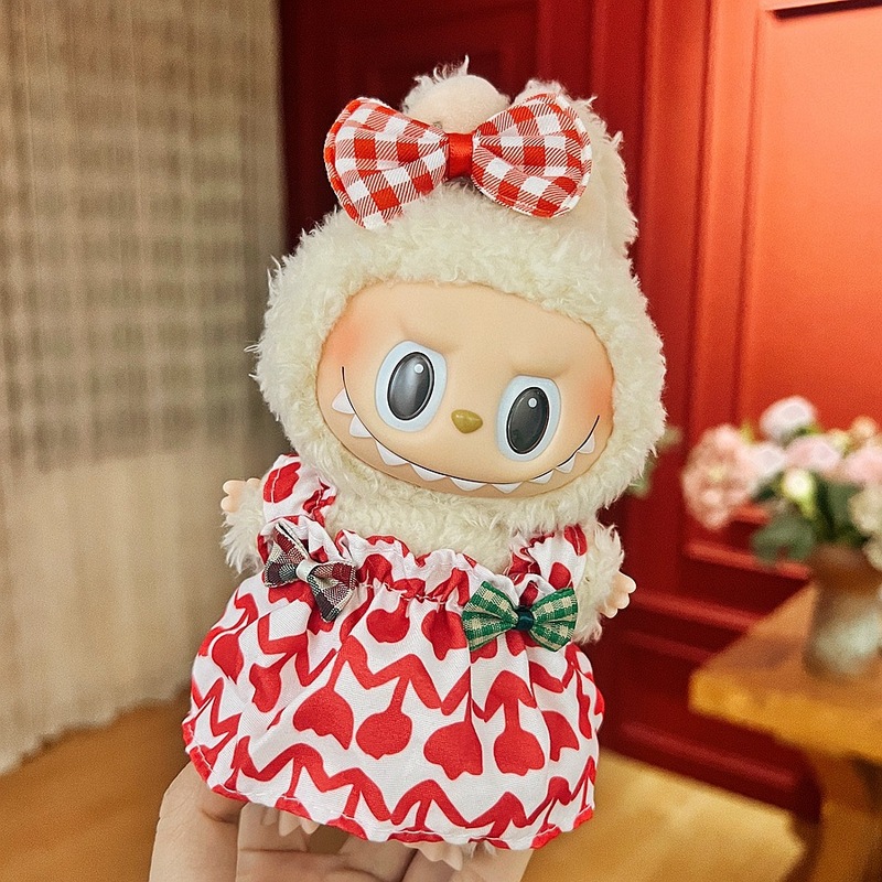 ラブブー ラブブー ベビー服 1代目、2代目、3代目 17cm ペンダント ぬいぐるみ 服セットのみに適しています。|undefined