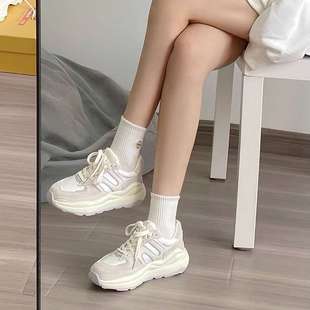 White Women's Shoes, Forrest Gump Shoes for Women, 2025 Spring and Summer Sports Shoes for Women, New Dad Shoes, Versatile Soft-Soled Lightweight Sports Shoes