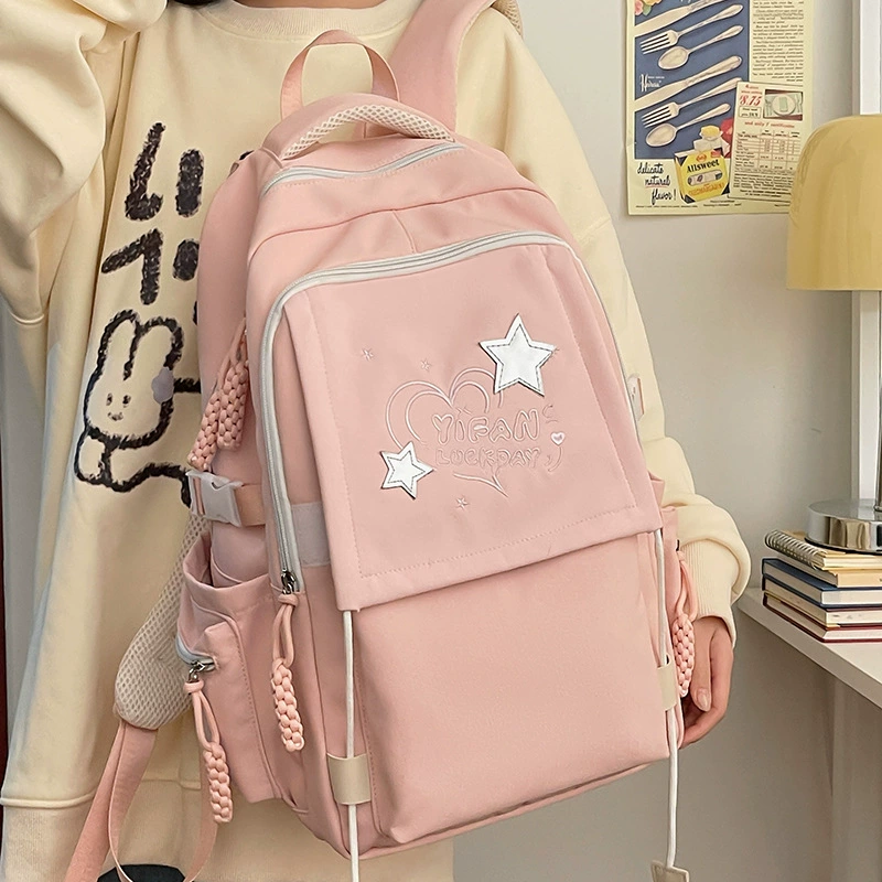 Capacious backpack for leisure, school bag for men and women
