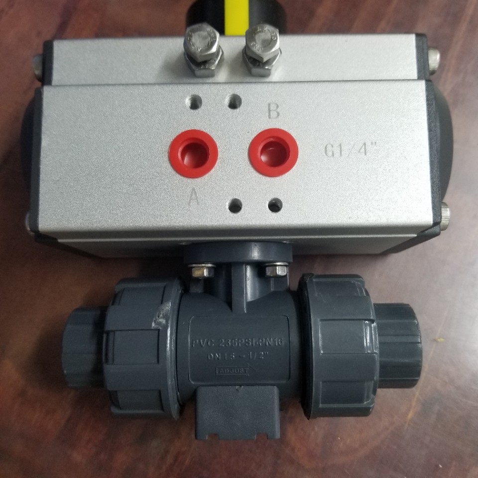 广东UPVC气动球阀 ADJUST塑料UPVC球阀UPVC235PSI-PN16 ADJUST