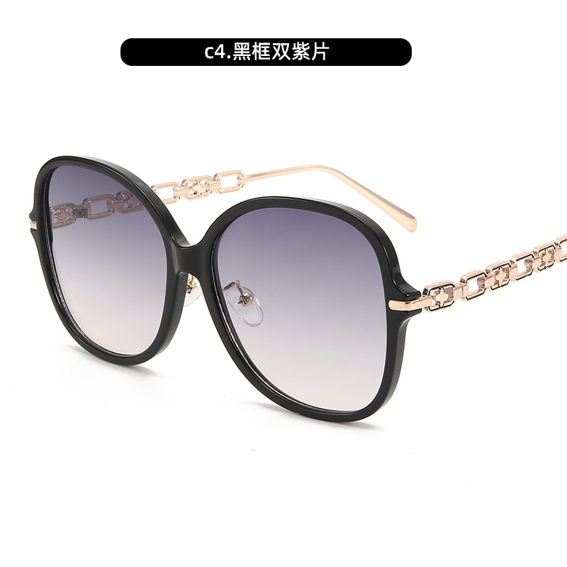 Gafas de sol de montura grande retro europeas y americanas