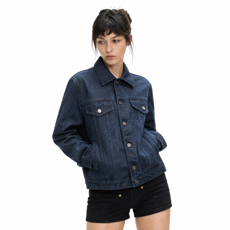 "Oil wax mink leather" American retro workwear distressed loose casual Cleanfit jacket for men and women