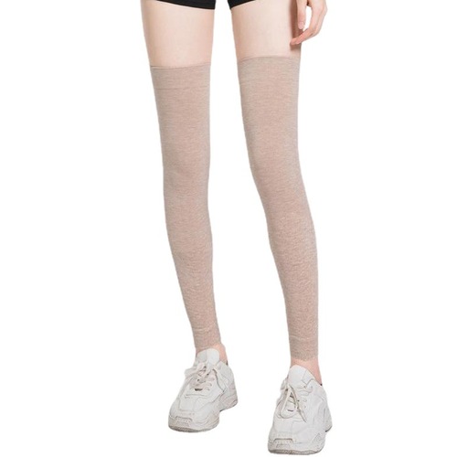 Summer knee joint extended warm color cotton knee pads air-conditioned room warm knee pads to prevent cold seamless pure cotton knee pads for women