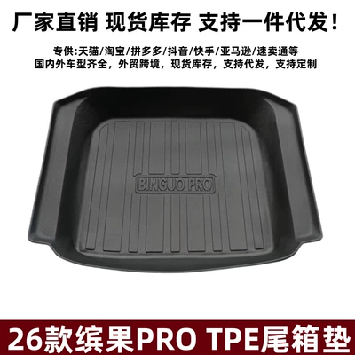 Suitable for 26 models of Bingo PRO, 3D high-edge waterproof interior-specific TPE Bingo PRO trunk mat