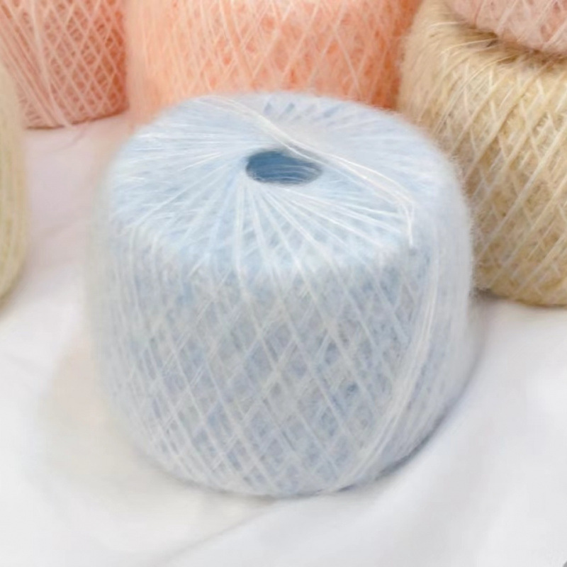 모헤어 3가닥 (4호 라이트블루) 핫스타일