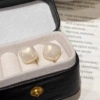 E685 white sugar cube pearls