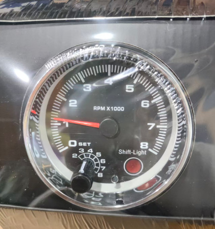 Car Modification Tachometer 3.75inch Colorful Backlit Tachometer 12V Universal Car Tachometer 12V Colorful Tachometer