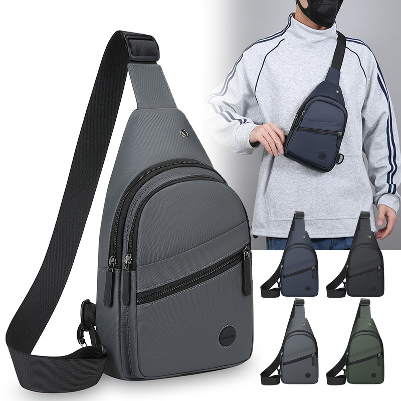 Bolso de pecho de moda coreana para hombres, moda casual de alta capacidad, mochila deportiva resistente al desgaste, mochila de hombro.