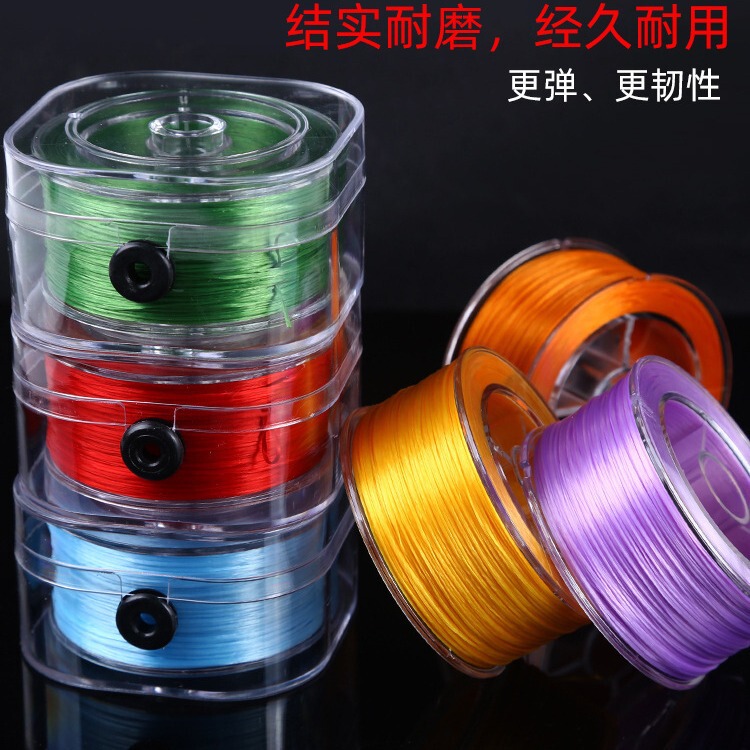 Crystal elastic cord flat spandex elastic cord diy bead-worn rubber band cord bracelet cord hair cable