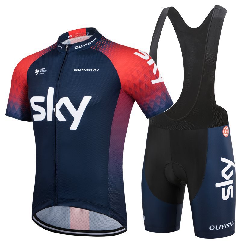22sky traje corto con correa roja y azul