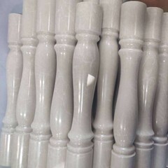 礅煌石艺 天然石材楼梯柱将军柱 栏杆柱 大理石楼梯扶手柱装饰柱