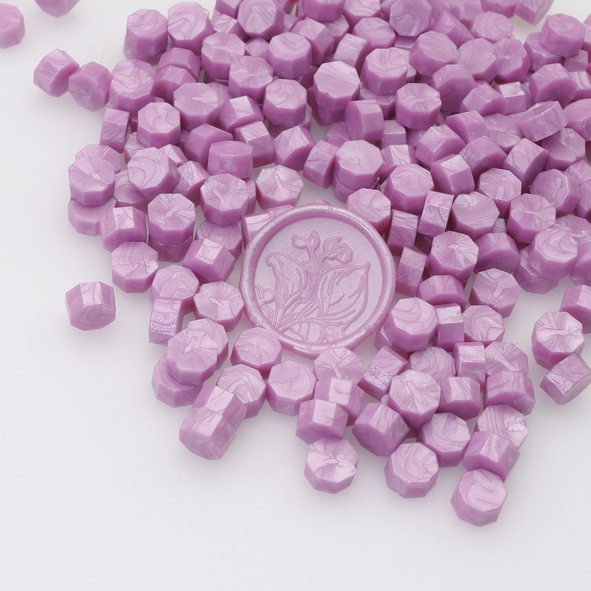 Perlas de cera de sellado octogonales Oucai, 500g, 131 colores, perlas de sellado de cera a granel, colores mixtos, baratas, perladas, una libra.