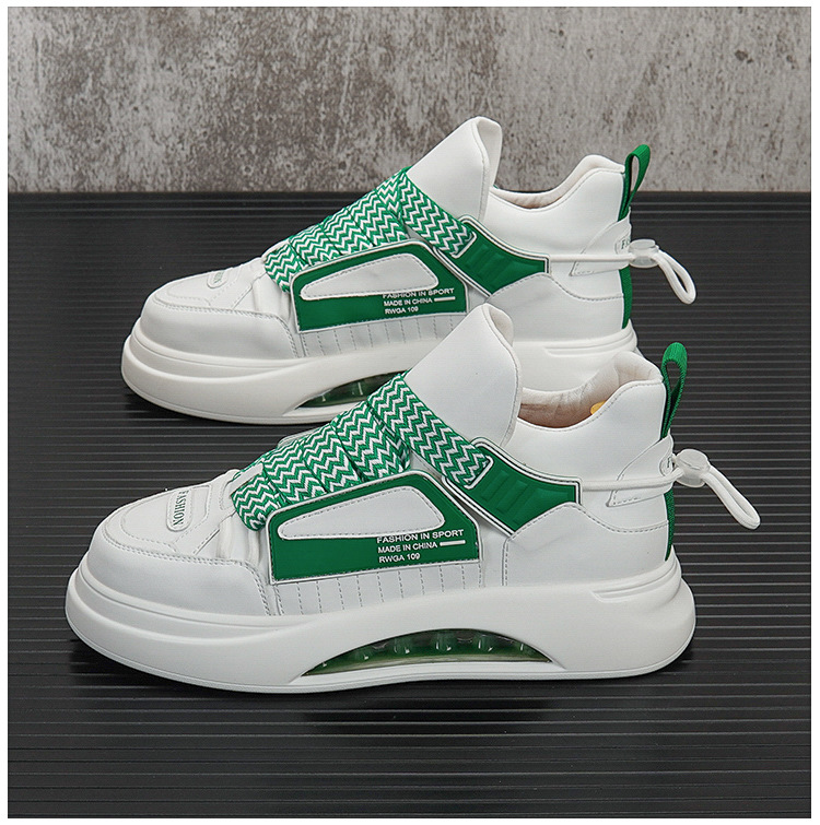 Herrenschuhe, kurze Herrenstiefel, trendige Freizeitschuhe, dicke Sohlen, kurze Jugendstiefel, modische High-Top-Sneaker, Martin-Stiefel für Herren_voghion.com