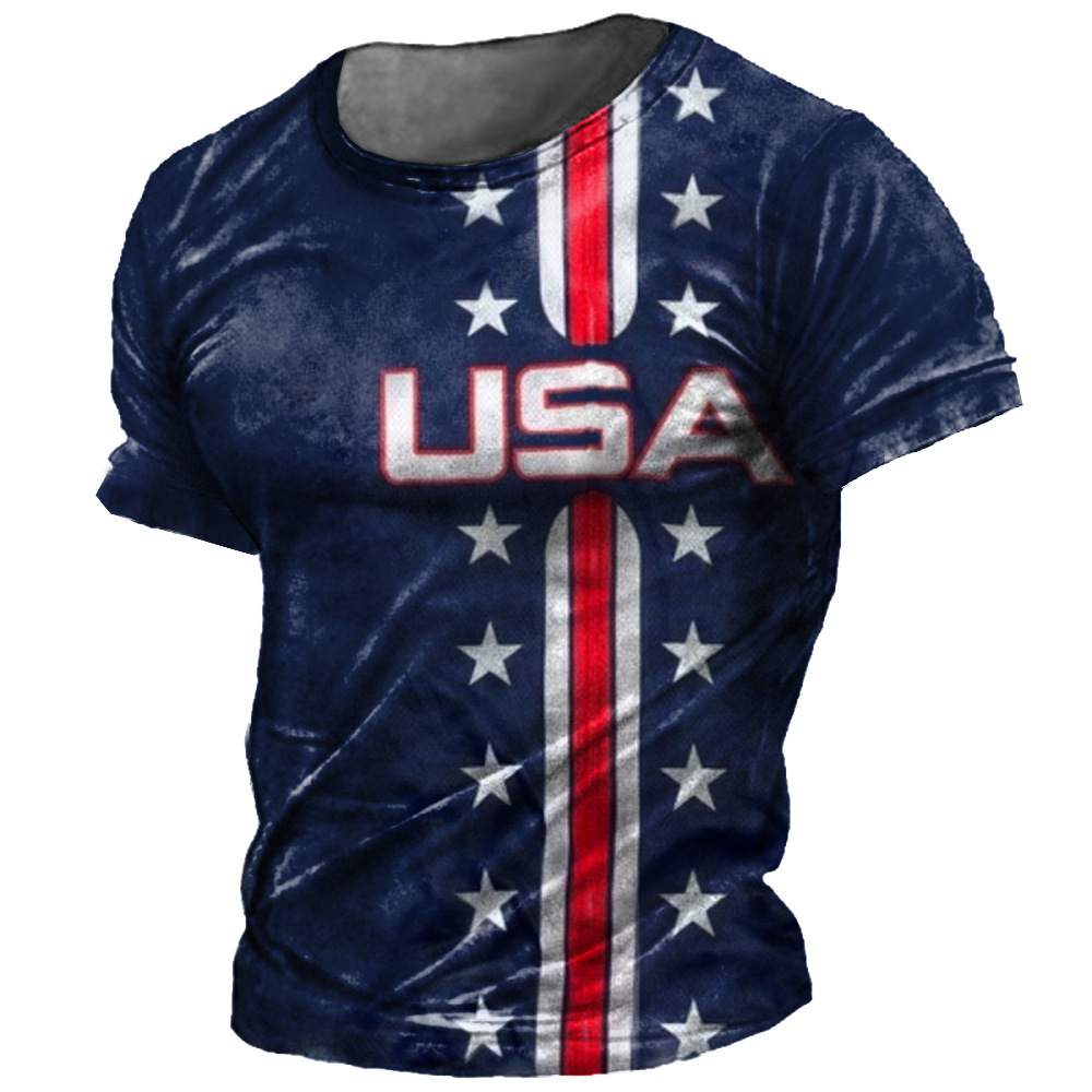 Origen Fabricante Street Trend Camisetas transfronterizas Hombres y mujeres Parejas Verano Casual Estilo deportivo suelto Impresión 3D Manga corta