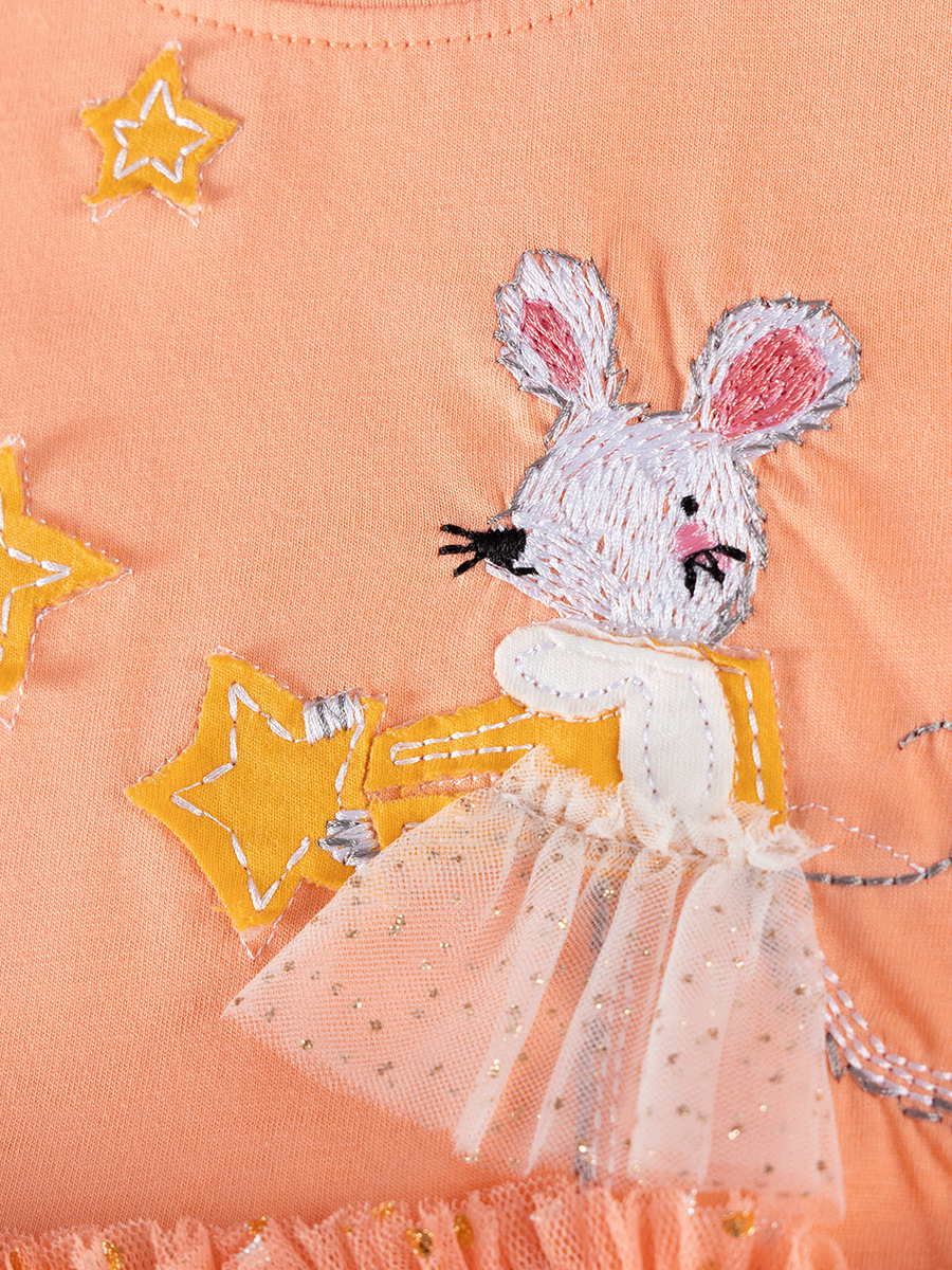 Little maven vestido de niña de otoño transfronterizo vestido de princesa para niños de malla europea y americana falda de algodón de dibujos animados image 4