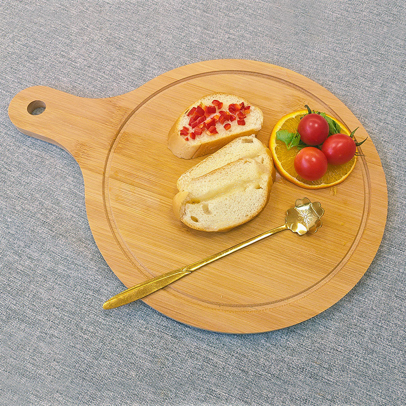 Small bamboo wood cutting board pizza board fruit board craft cutting board fruit solid wood cutting board chopping board