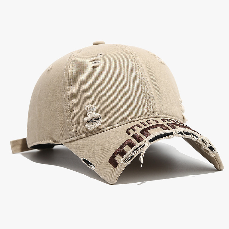 Sombrero de lengua de pato para mujeres 2025 nueva moda personalidad agujero de moda gorro corto gorro de béisbol sombrero de moda de primavera para hombres Top suave