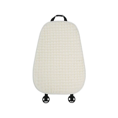 Breathable Comfortable Pillow Internet – Headrest - beige-puff-checkered-seat-cushion-and-backrest