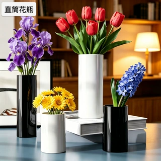 现代简约来图加工花瓶玻璃透明落地水培富贵竹百合大花瓶摆件定制