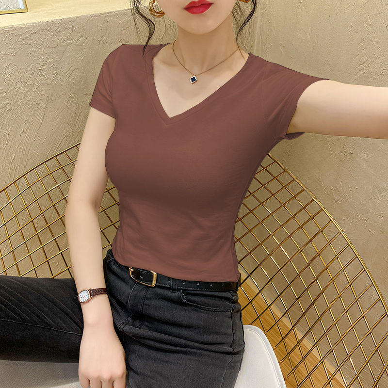 브라운 [브이넥 모달]