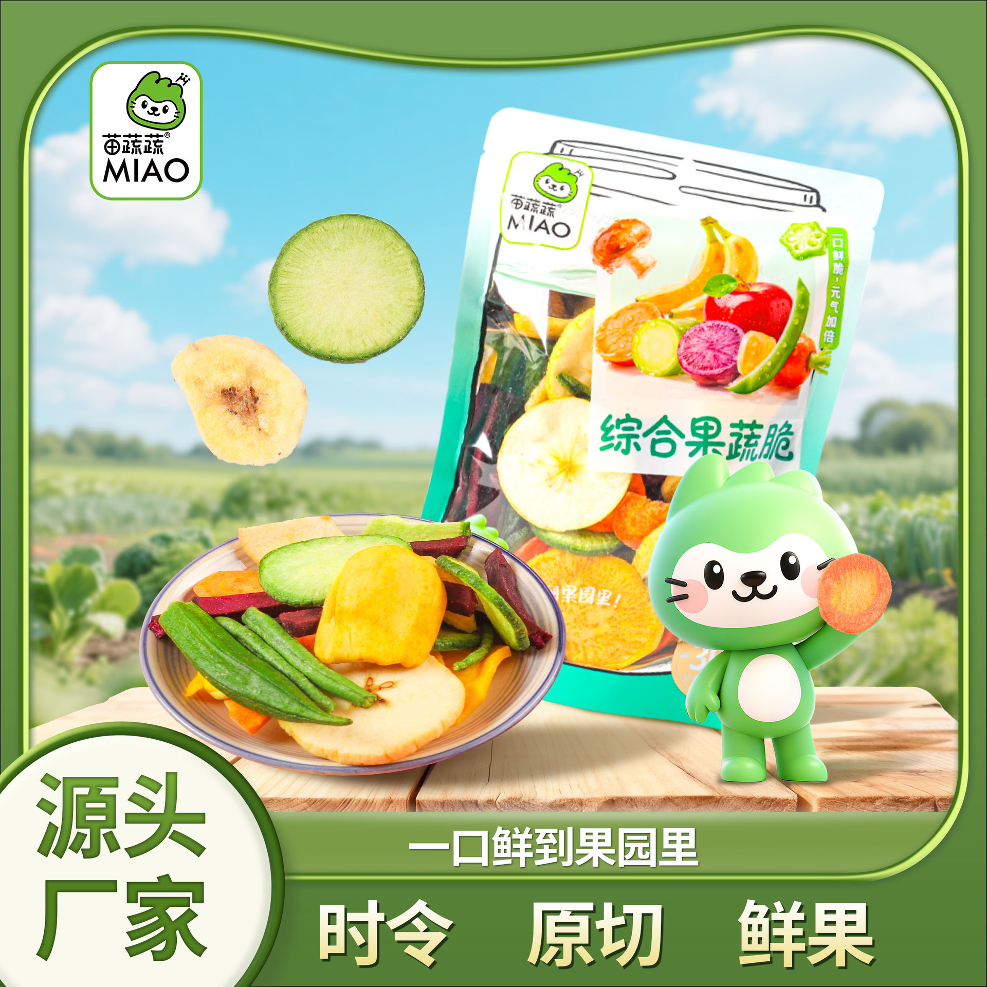 苗蔬蔬新阴阳袋菠萝蜜脆果蔬脆片干生产加工代理代加工外贸出口