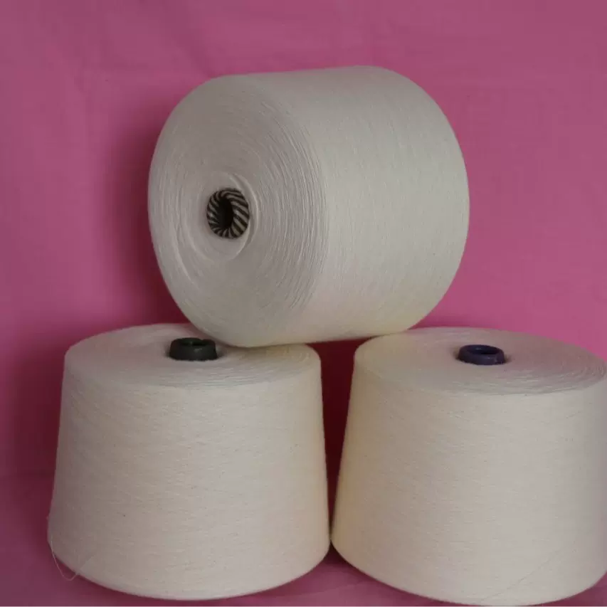 君宏供应 涤棉纱 T65/C35 40S 紧密赛络纺涤棉混纺纱线