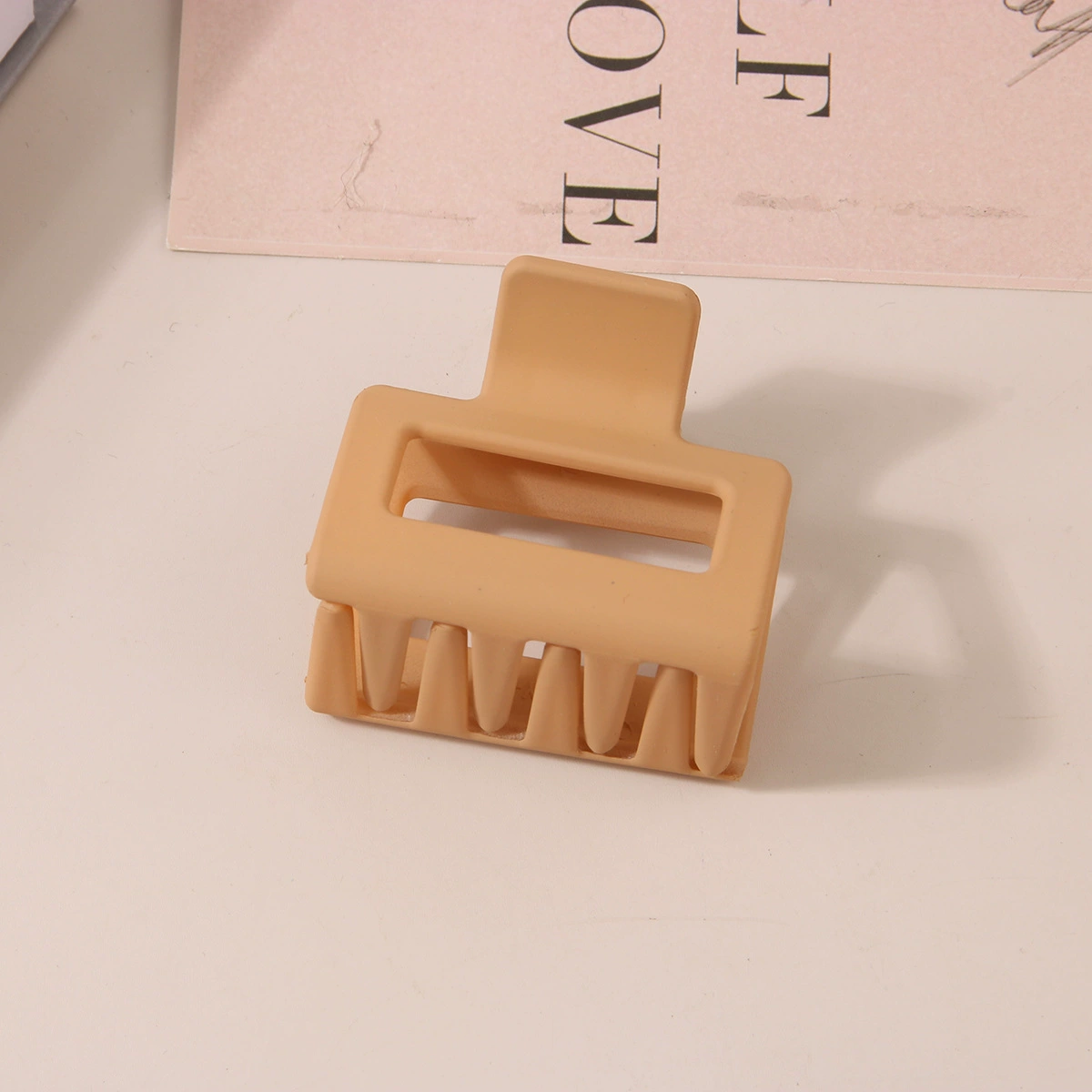 (Cross-border trading), rectangular matte crab pin, big shark, hairgrip, Amazon, simple and elegant design
