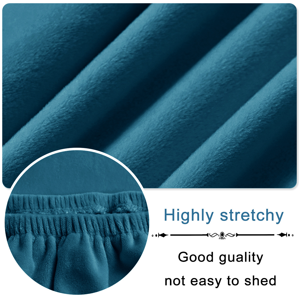 Transfronterizos sólidos elásticos sillas de lana de zorro plata cubierta de sillas de mesa de hotel cubierta de sillas de terciopelo cubierta al por mayor en stock